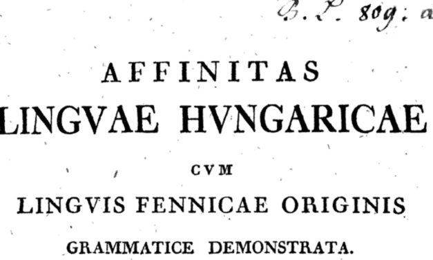 Sámuel Gyarmathi et l’estonien : aux origines de la grammaire comparée des langues finno-ougriennes