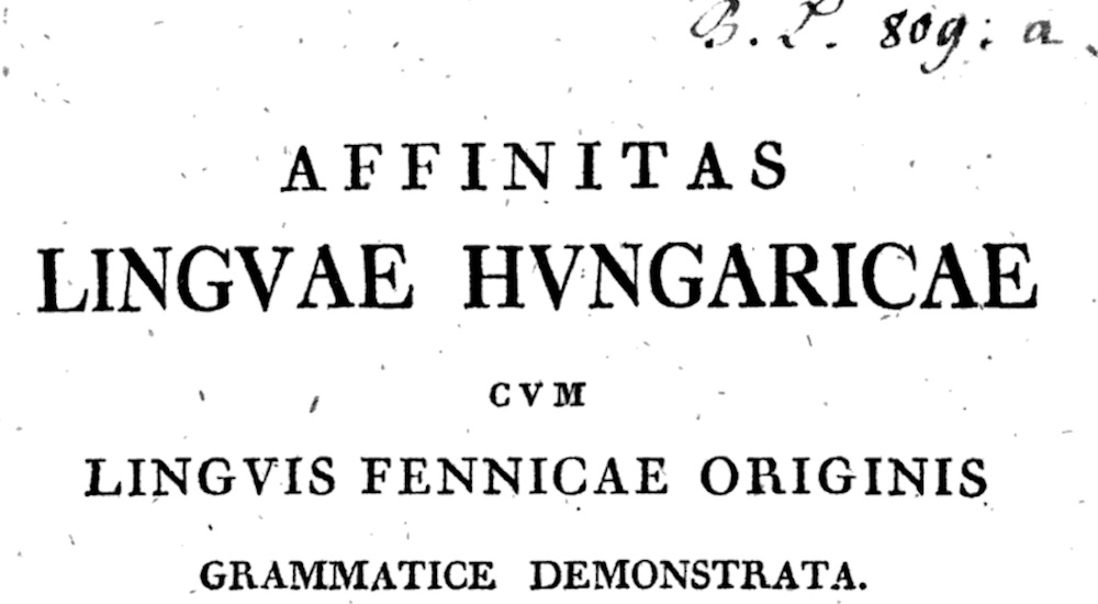 Sámuel Gyarmathi et l’estonien : aux origines de la grammaire comparée des langues finno-ougriennes