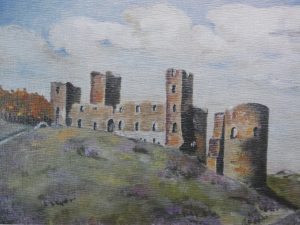 Rakvere, ruines du château (huile sur toile)