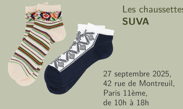 Boutique estonienne 2025 : (7) les chaussettes SUVA, l’Estonie à vos pieds!